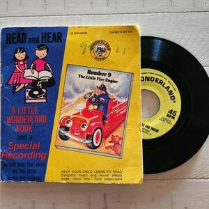 Vintage Little Wonderland Book Read and Hear - Number 9 The Little Fire Engine
